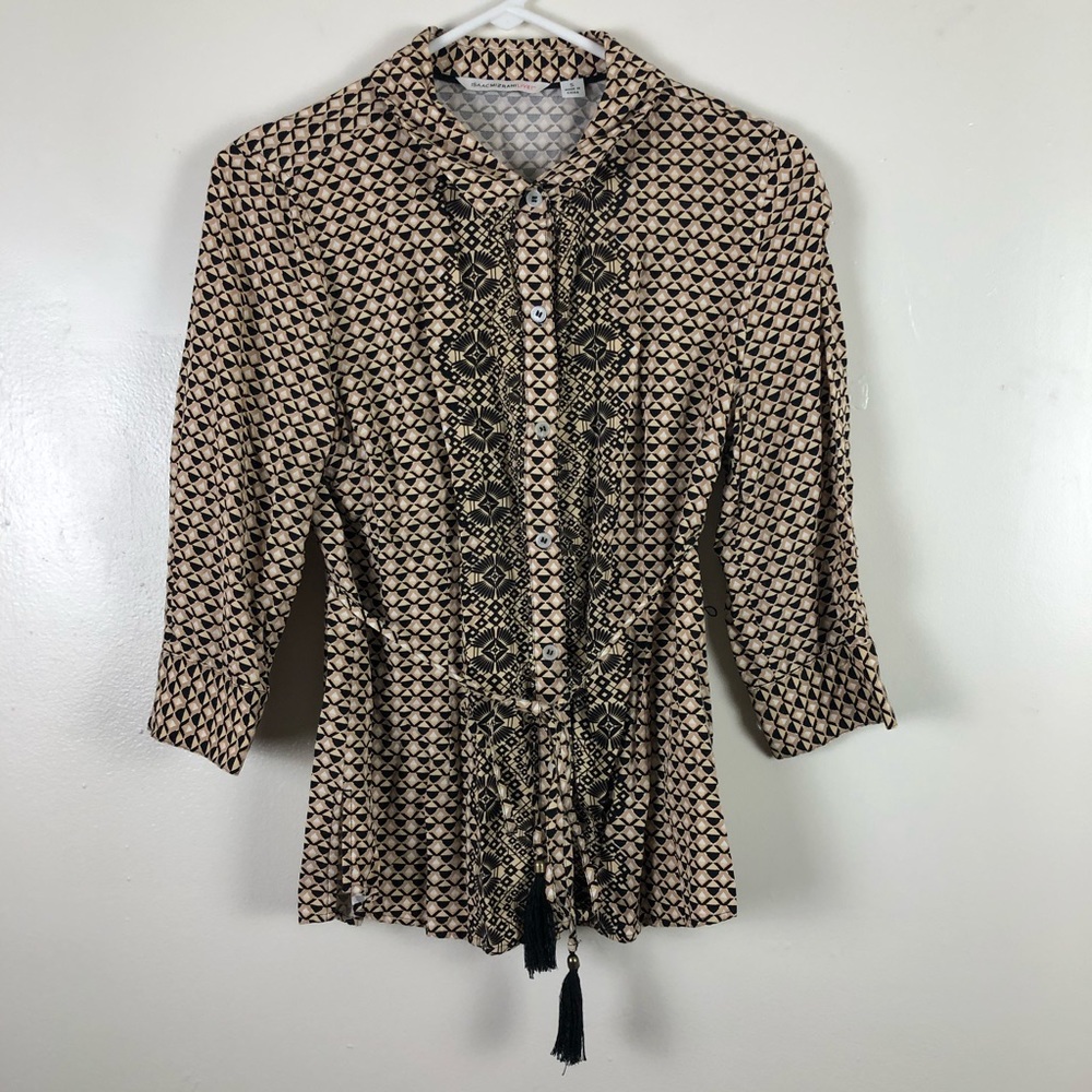 ✨IsaacMizrahi Live Top w/ Belt✨ - Picture 1 of 5